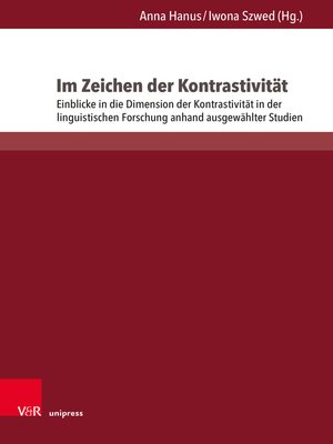 cover image of Im Zeichen der Kontrastivität